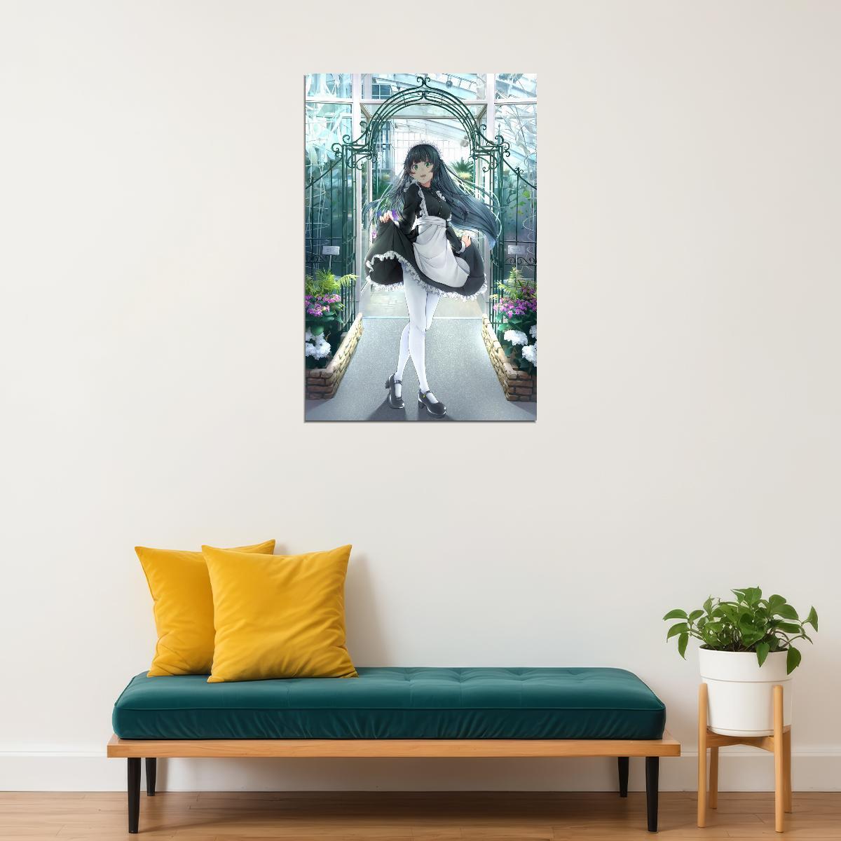 Flying Witch Anime Poster Magical Slice of Life Print Japanese Manga Wall Art Makoto Kowata Artwork - xonomax