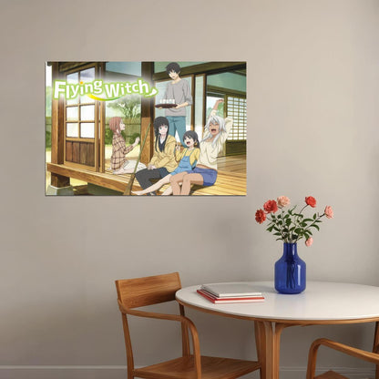Flying Witch Anime Poster Magical Slice of Life Print Japanese Manga Wall Art - xonomax
