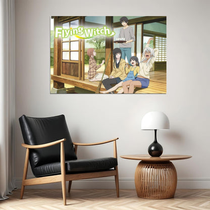 Flying Witch Anime Poster Magical Slice of Life Print Japanese Manga Wall Art - xonomax