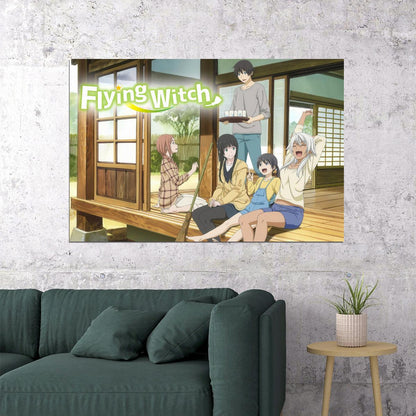 Flying Witch Anime Poster Magical Slice of Life Print Japanese Manga Wall Art - xonomax
