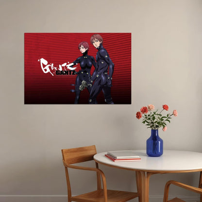 Gantz Anime Poster Sci-Fi Action Print Japanese Manga Wall Art - xonomax