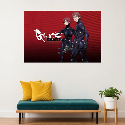 Gantz Anime Poster Sci-Fi Action Print Japanese Manga Wall Art - xonomax