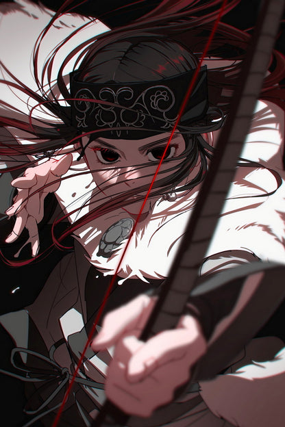 Golden Kamuy Anime Poster Asirpa Print Japanese Manga Wall Art - xonomax