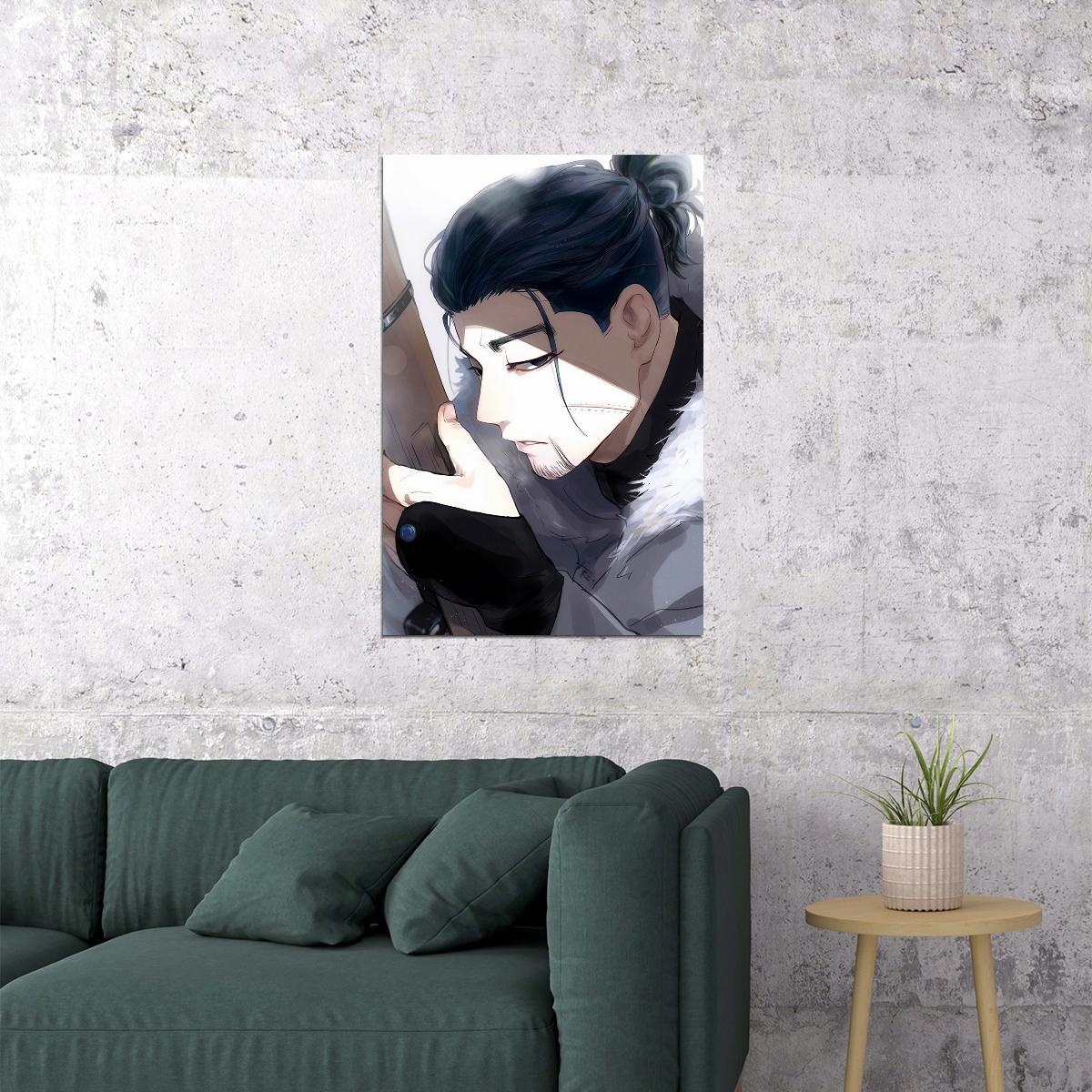 Golden Kamuy Anime Poster Ogata Hyakunosuke Print Japanese Manga Wall Art - xonomax