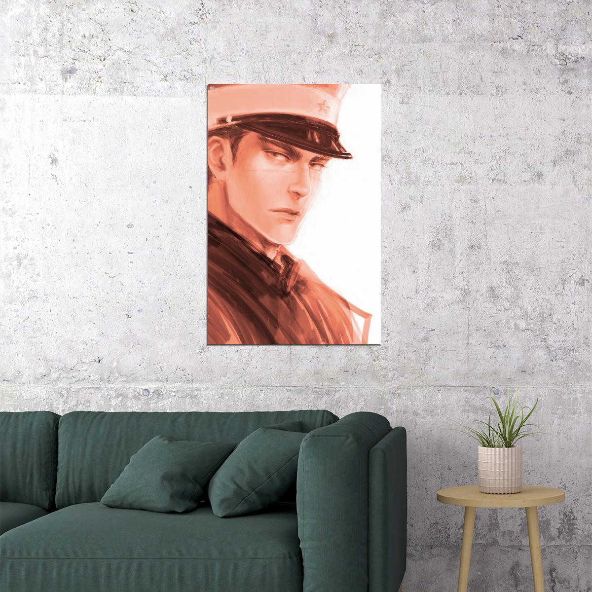 Golden Kamuy Anime Poster Sugimoto Saichi Print Japanese Manga Wall Art - xonomax