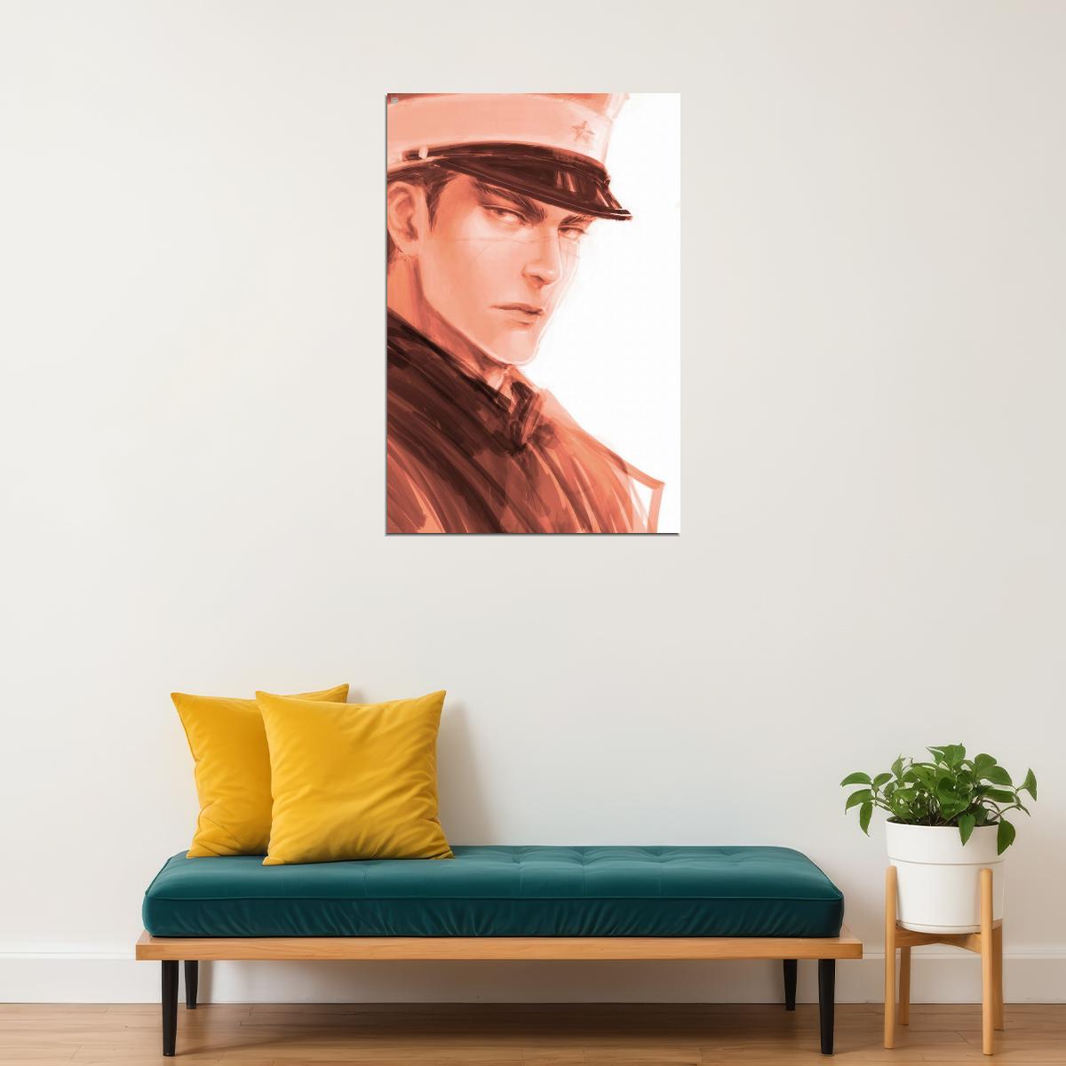 Golden Kamuy Anime Poster Sugimoto Saichi Print Japanese Manga Wall Art - xonomax