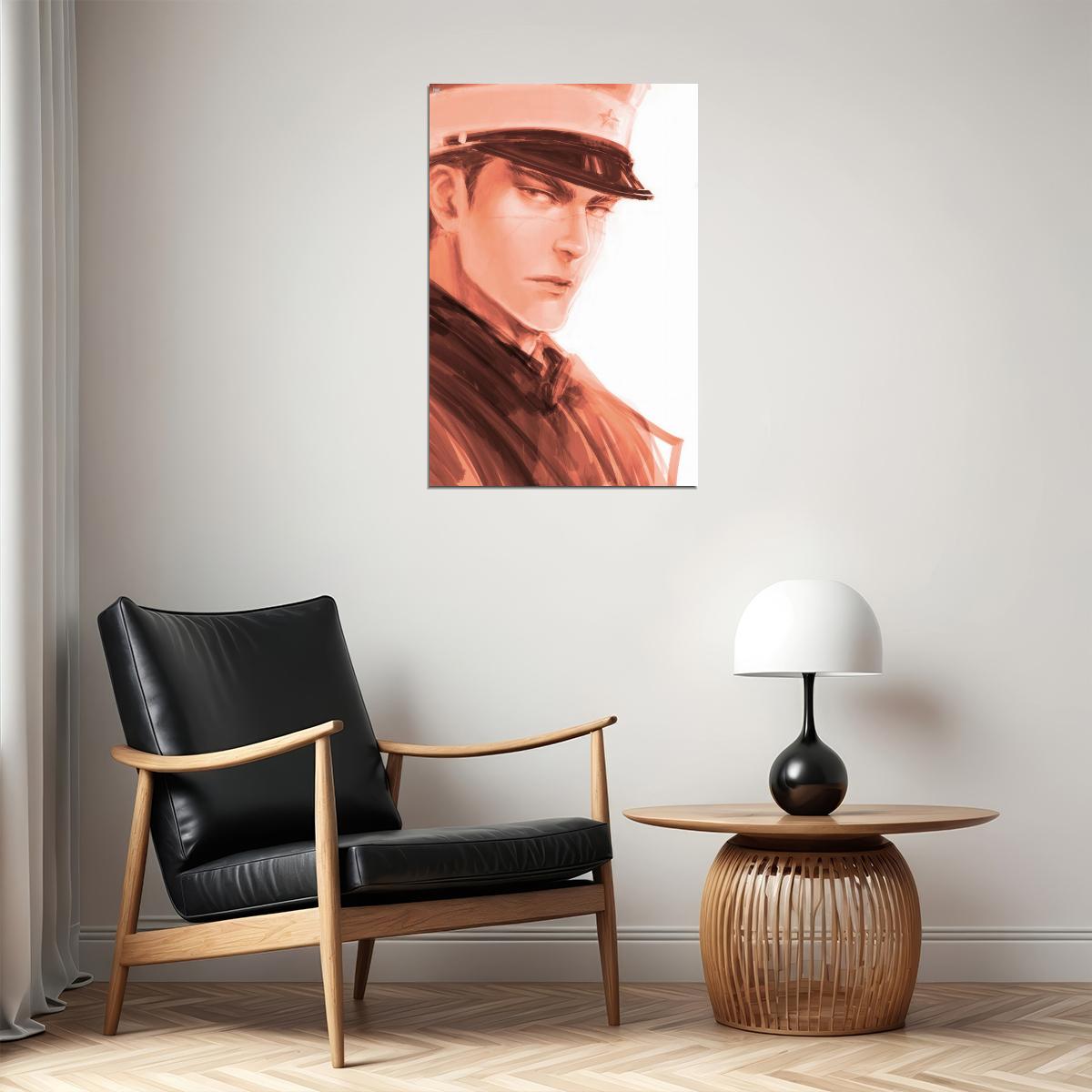 Golden Kamuy Anime Poster Sugimoto Saichi Print Japanese Manga Wall Art - xonomax