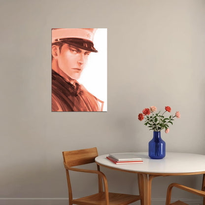 Golden Kamuy Anime Poster Sugimoto Saichi Print Japanese Manga Wall Art - xonomax