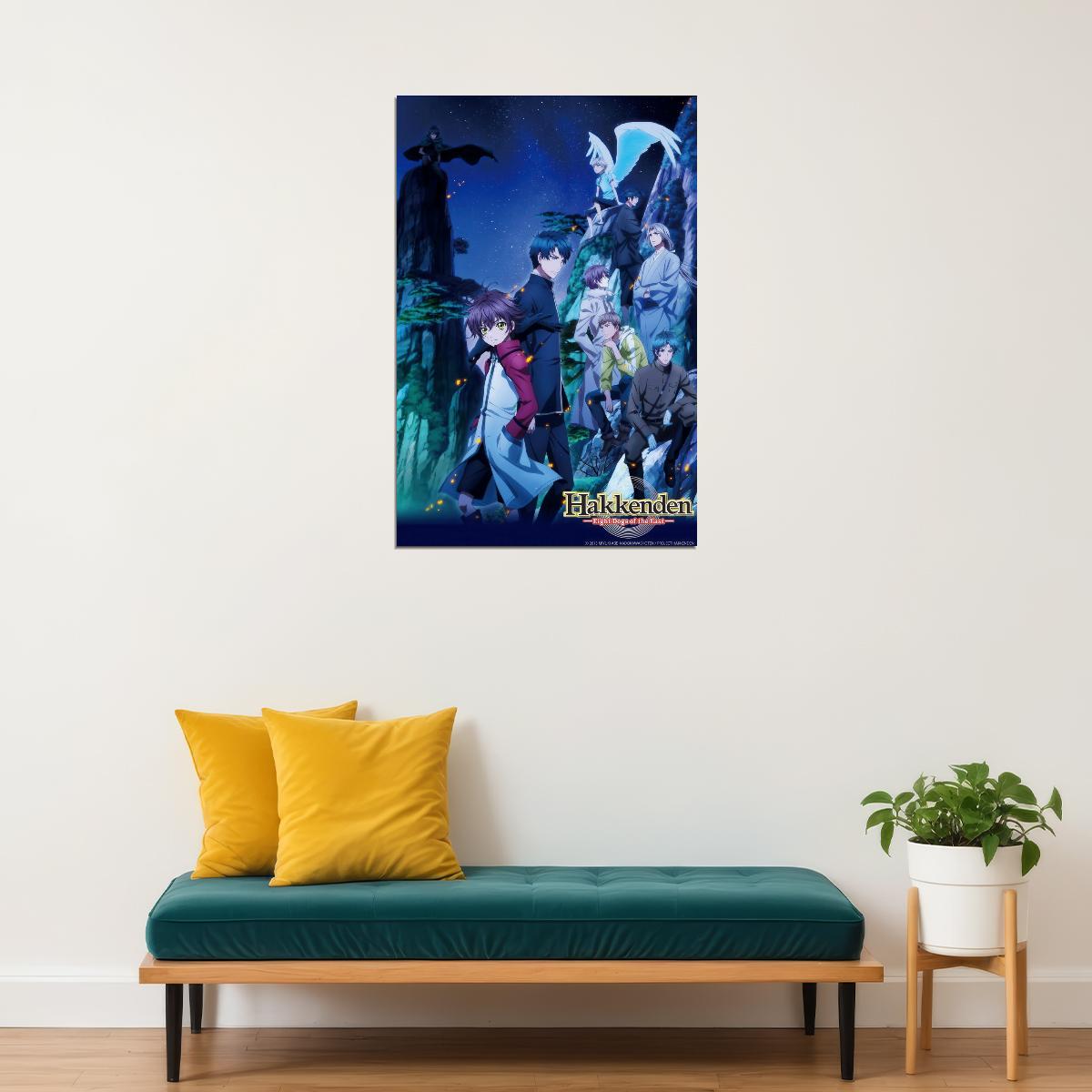 Hakkenden Touhou Hakken Ibun Anime Poster Character Trio Print Japanese Manga Wall Art - xonomax