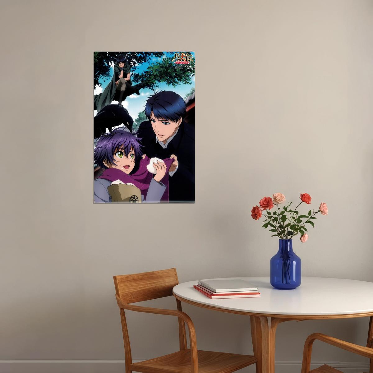 Hakkenden Touhou Hakken Ibun Anime Poster Boys Duo Print Japanese Manga Wall Art - xonomax