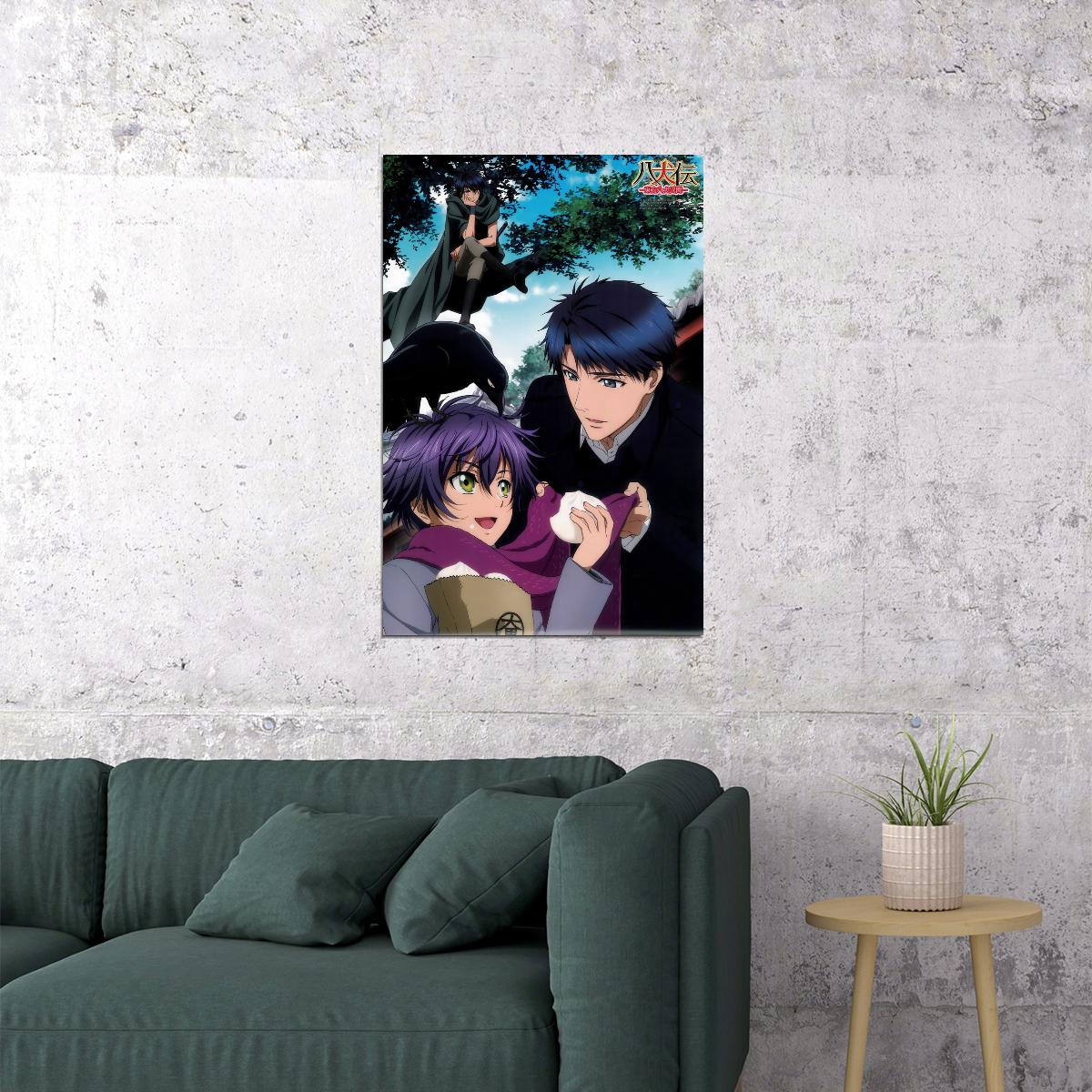 Hakkenden Touhou Hakken Ibun Anime Poster Boys Duo Print Japanese Manga Wall Art - xonomax