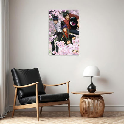 Hakkenden Touhou Hakken Ibun Anime Poster Sakura Moment Print Japanese Manga Wall Art Boy Love Artwork - xonomax