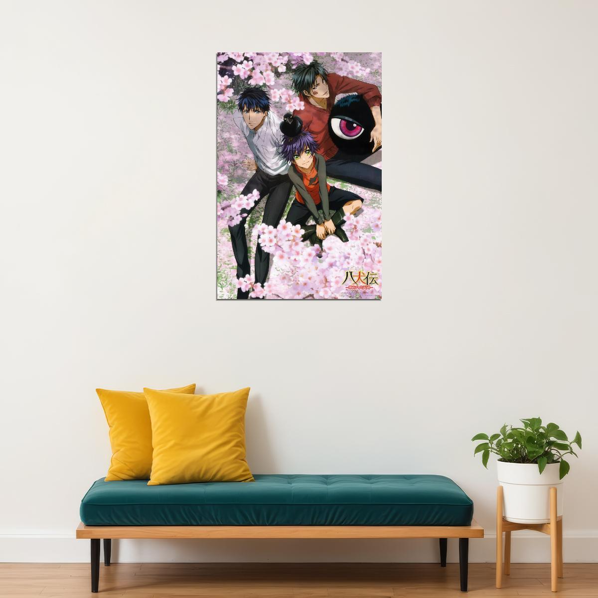Hakkenden Touhou Hakken Ibun Anime Poster Sakura Moment Print Japanese Manga Wall Art Boy Love Artwork - xonomax