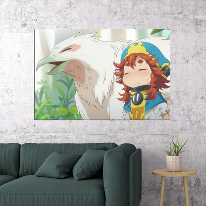 Hakumei and Mikochi Anime Poster Animal Companion Print Japanese Manga Wall Art - xonomax