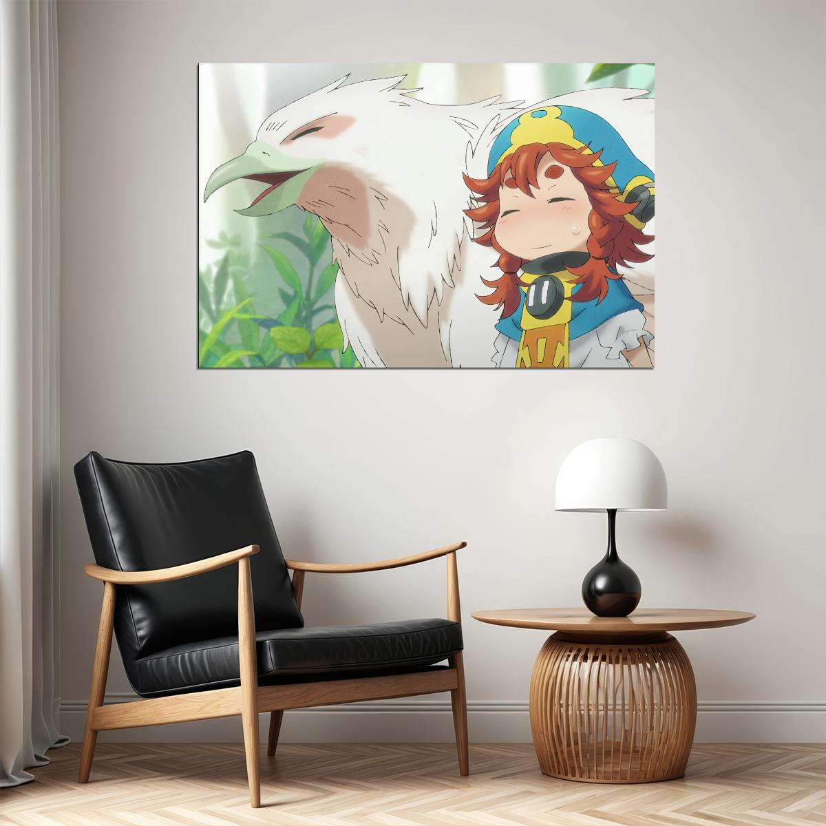 Hakumei and Mikochi Anime Poster Animal Companion Print Japanese Manga Wall Art - xonomax