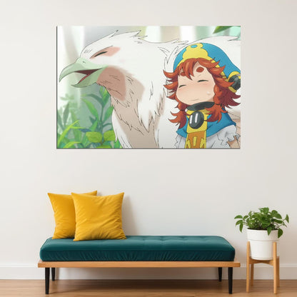 Hakumei and Mikochi Anime Poster Animal Companion Print Japanese Manga Wall Art - xonomax