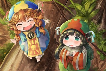 Hakumei and Mikochi Anime Poster Tiny Girls Print Japanese Manga Wall Art - xonomax