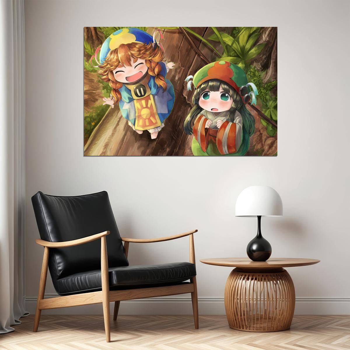 Hakumei and Mikochi Anime Poster Tiny Girls Print Japanese Manga Wall Art - xonomax
