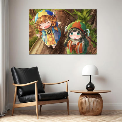 Hakumei and Mikochi Anime Poster Tiny Girls Print Japanese Manga Wall Art - xonomax