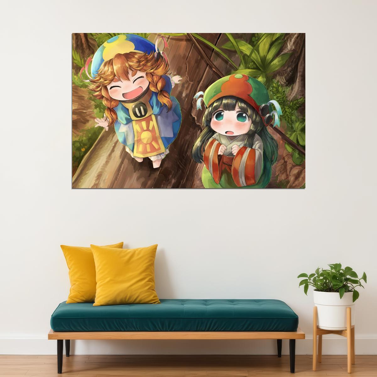 Hakumei and Mikochi Anime Poster Tiny Girls Print Japanese Manga Wall Art - xonomax