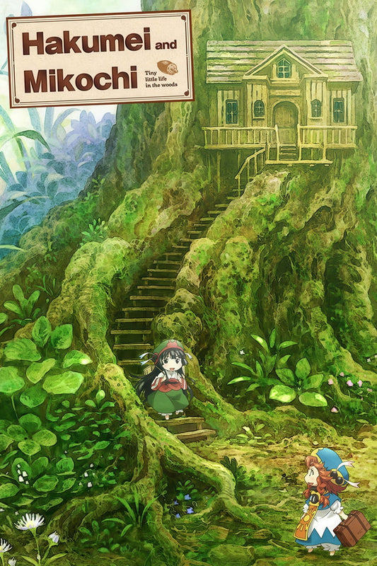 Hakumei and Mikochi Anime Poster Forest House Print Japanese Manga Wall Art