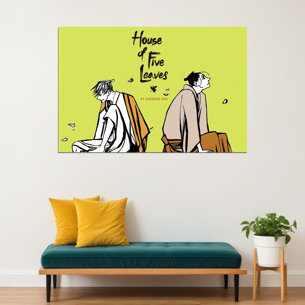 House of Five Leaves Anime Poster Saraiya Goyou Print Japanese Manga Wall Art