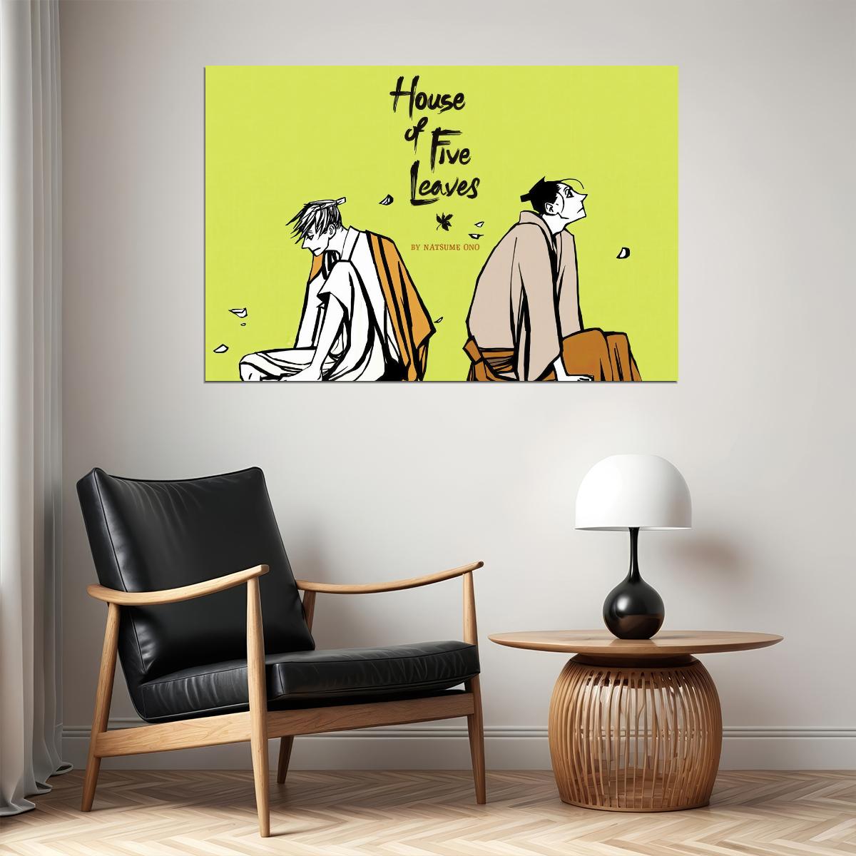 House of Five Leaves Anime Poster Saraiya Goyou Print Japanese Manga Wall Art