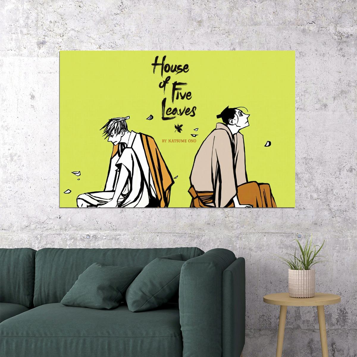 House of Five Leaves Anime Poster Saraiya Goyou Print Japanese Manga Wall Art