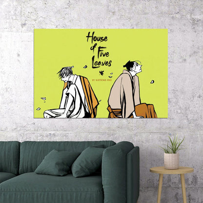 House of Five Leaves Anime Poster Saraiya Goyou Print Japanese Manga Wall Art