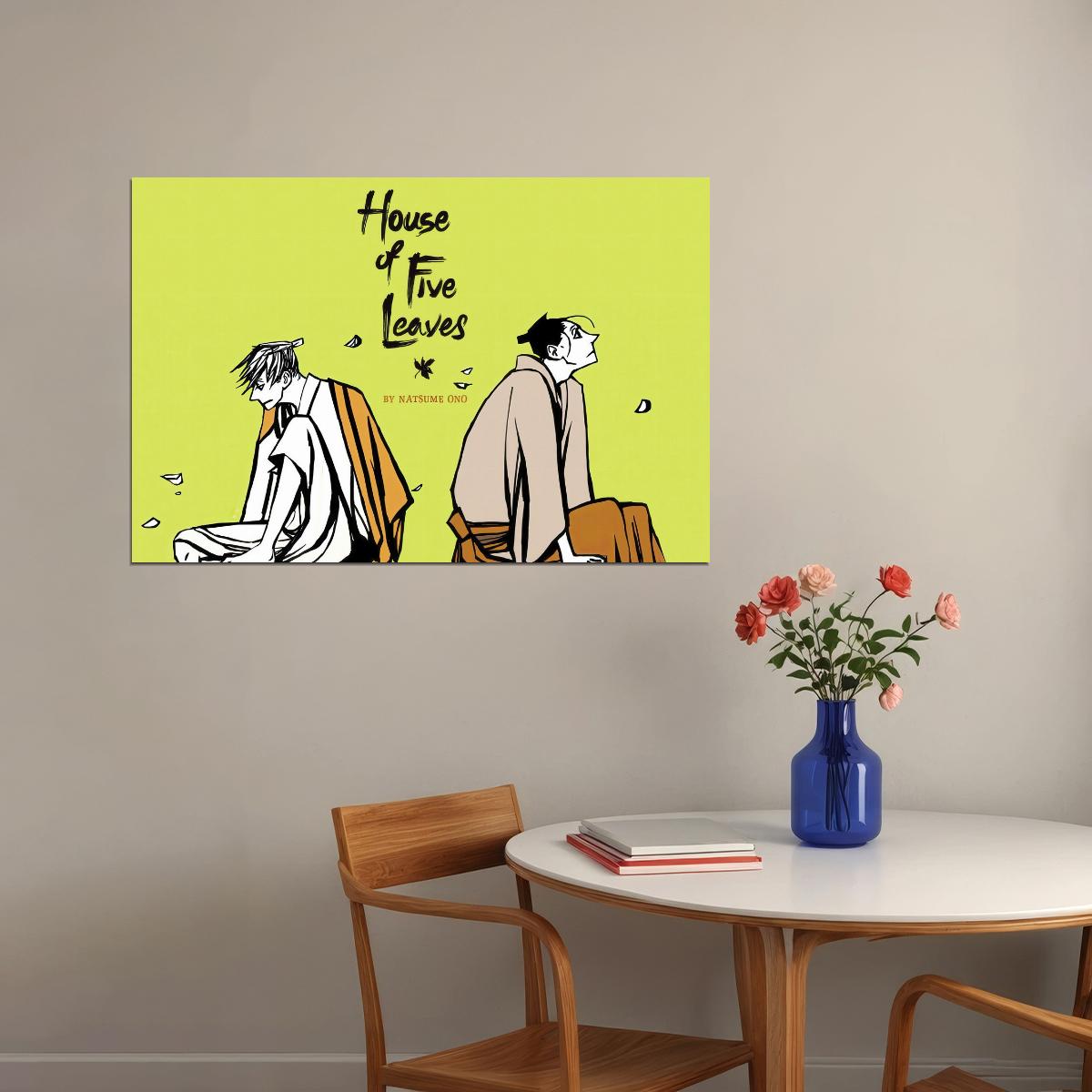 House of Five Leaves Anime Poster Saraiya Goyou Print Japanese Manga Wall Art