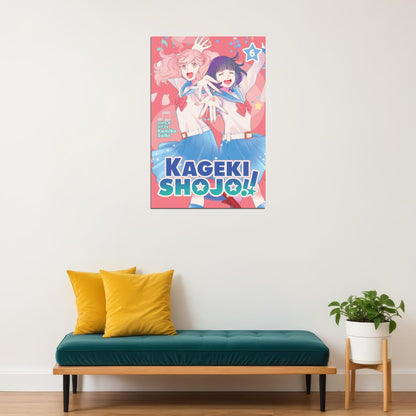 Kageki Shoujo Anime Poster Watanabe Sarasa and Narata Ai Print Japanese Manga Wall Art