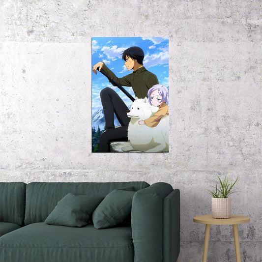 Kino's Journey Anime Poster Kino no Tabi Print Japanese Manga Wall Art Hermes and Shizu Artwork