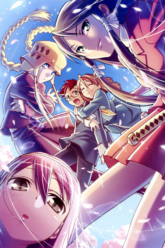 Kujibiki Unbalance Anime Poster Action School Print Japanese Manga Wall Art