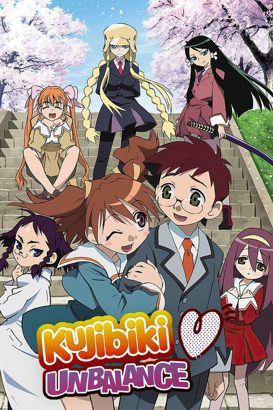 Kujibiki Unbalance Anime Poster Comedy School Life Print Japanese Manga Wall Art