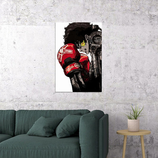 Megalo Box Anime Poster Cyber Fighter Print Japanese Manga Wall Art
