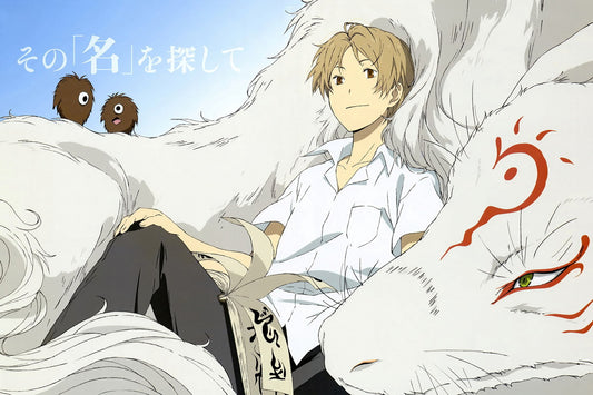 Natsume's Book of Friends Anime Poster Natsume Yuujinchou Print Japanese Manga Wall Art Takashi and Nyanko-sensei Artwork