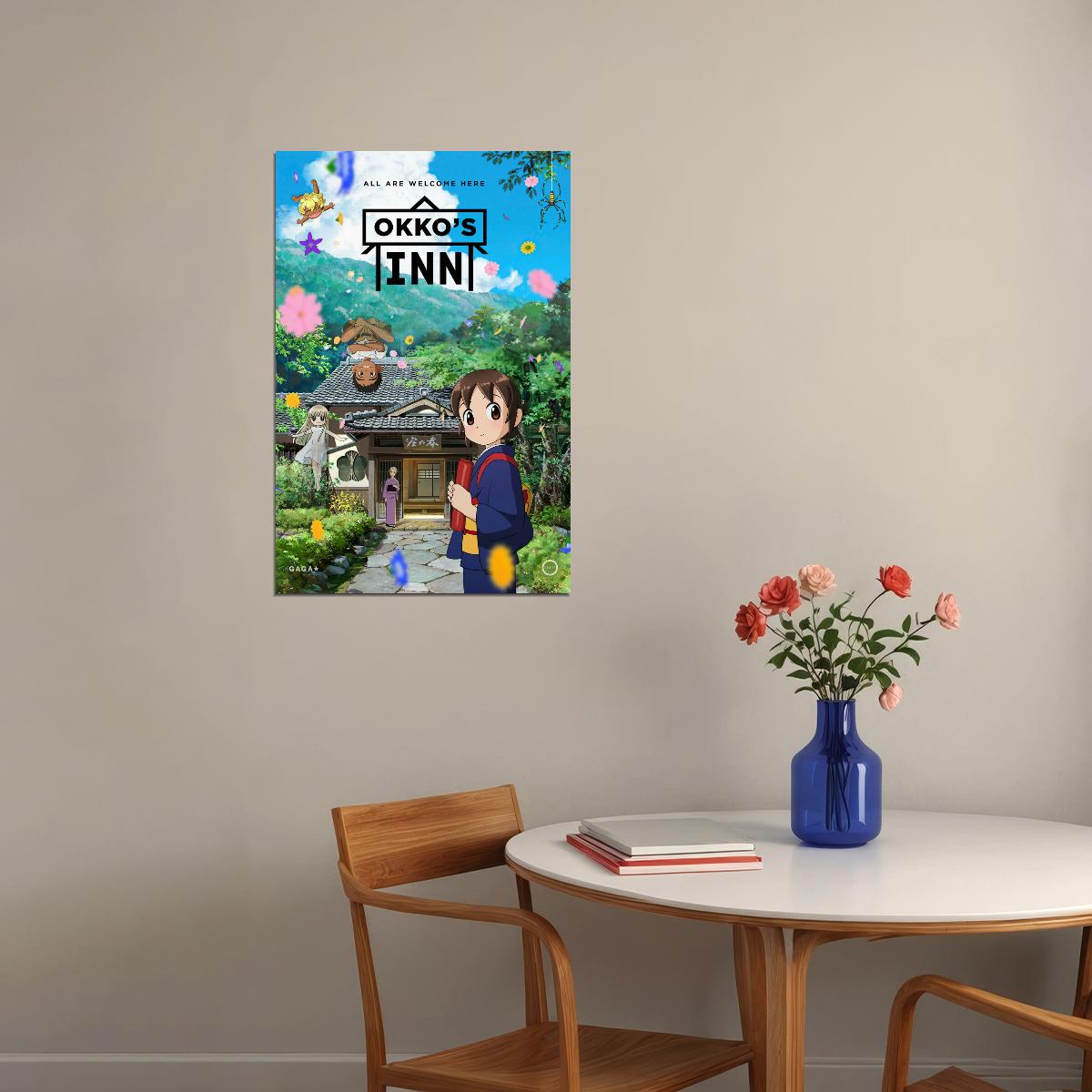 Okko’s Inn Anime Poster Wakaokami wa Shougakusei Print Japanese Manga Wall Art - xonomax