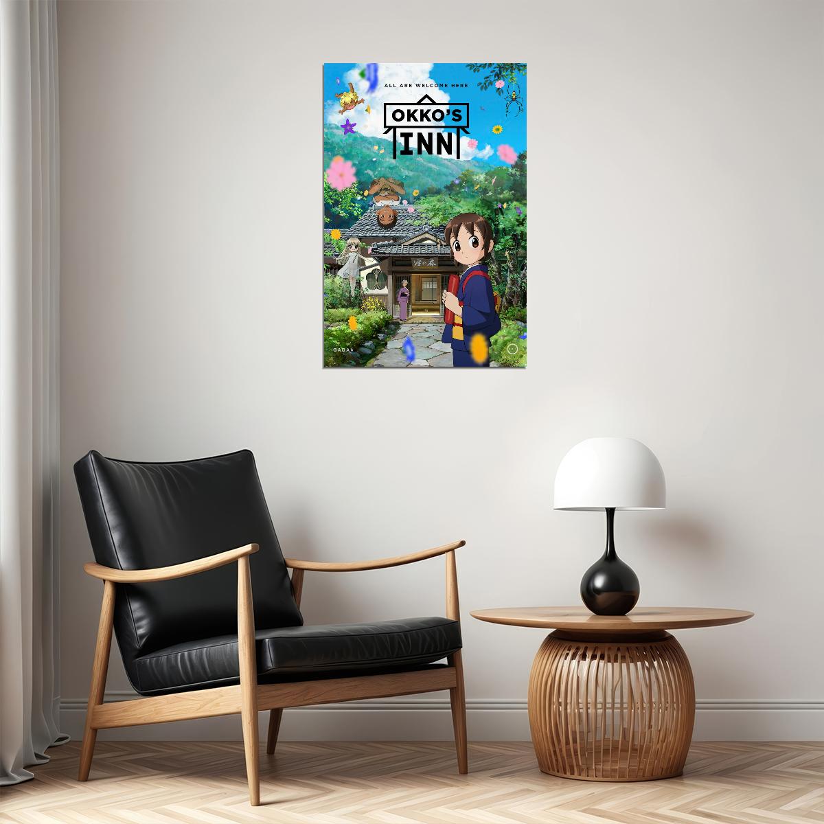 Okko’s Inn Anime Poster Wakaokami wa Shougakusei Print Japanese Manga Wall Art - xonomax
