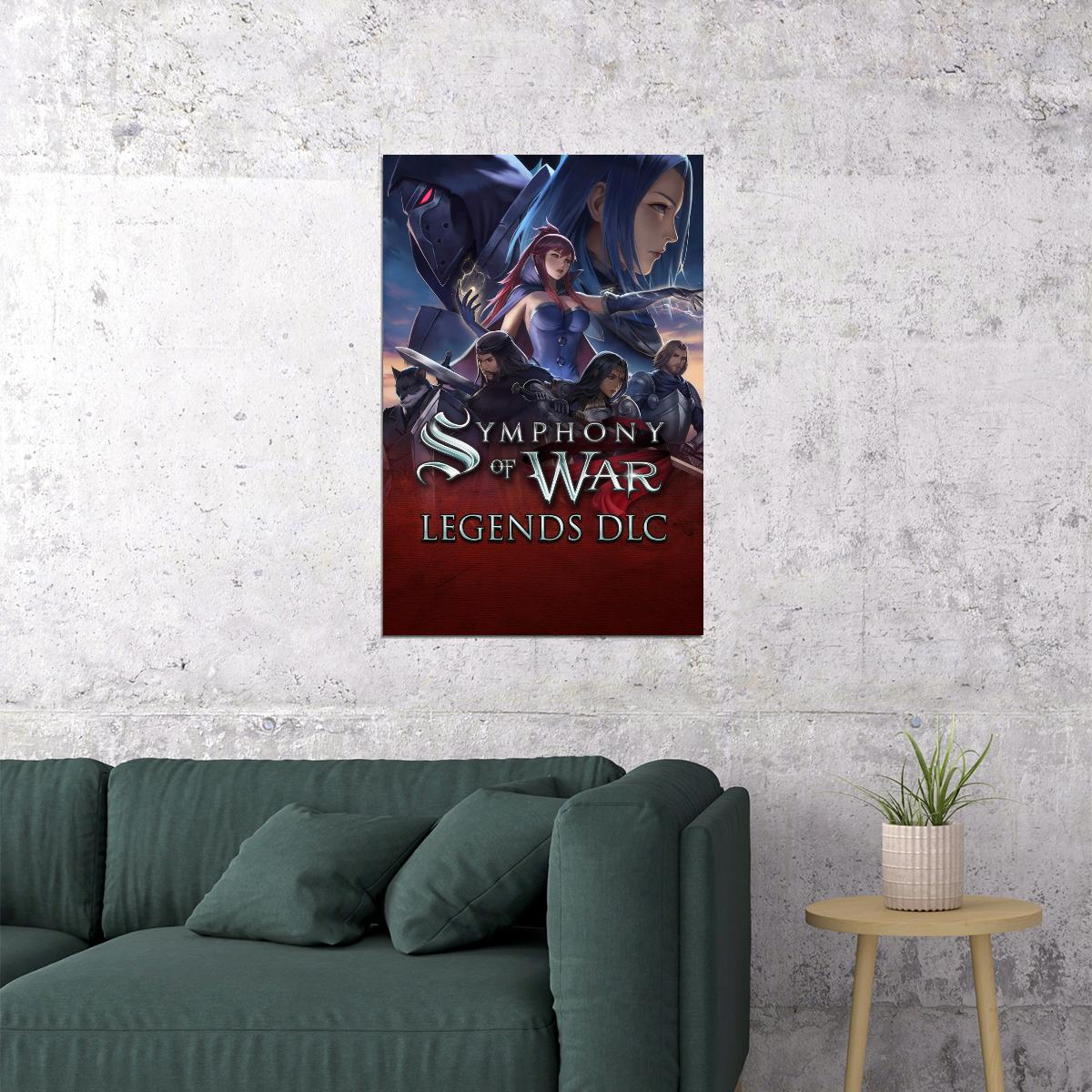 Symphony of War Poster Legends DLC Video Game Wall Art Epic Strategy RPG Gaming Print for Men - xonomax