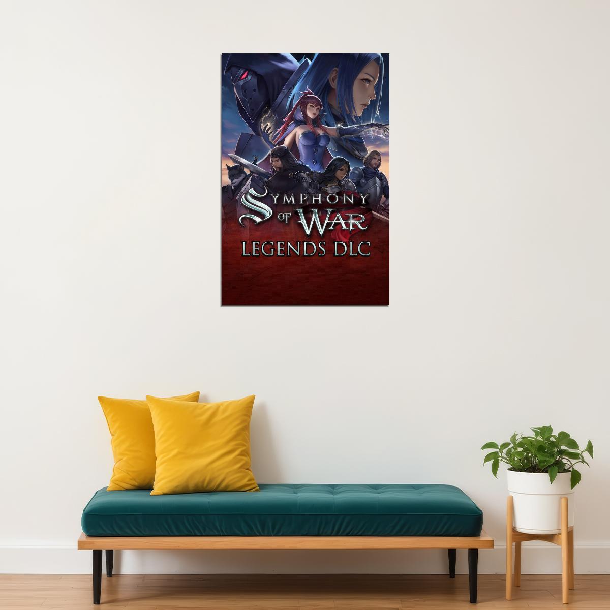 Symphony of War Poster Legends DLC Video Game Wall Art Epic Strategy RPG Gaming Print for Men - xonomax