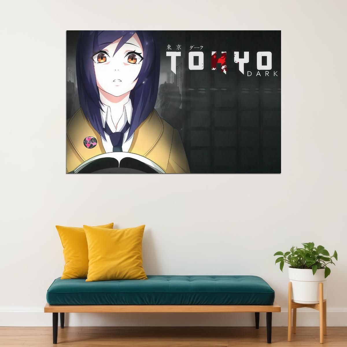 Tokyo Dark Poster Visual Novel Game Print Japanese Gamer Wall Art