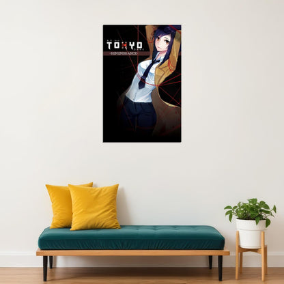 Tokyo Dark Game Poster Anime Style Visual Novel Print for Gaming Room Otaku Japanese Manga Wall Art - xonomax