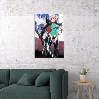 Valkyrie Drive Mermaid Poster Charlotte Scherzen Print Action Japanese Manga Wall Art