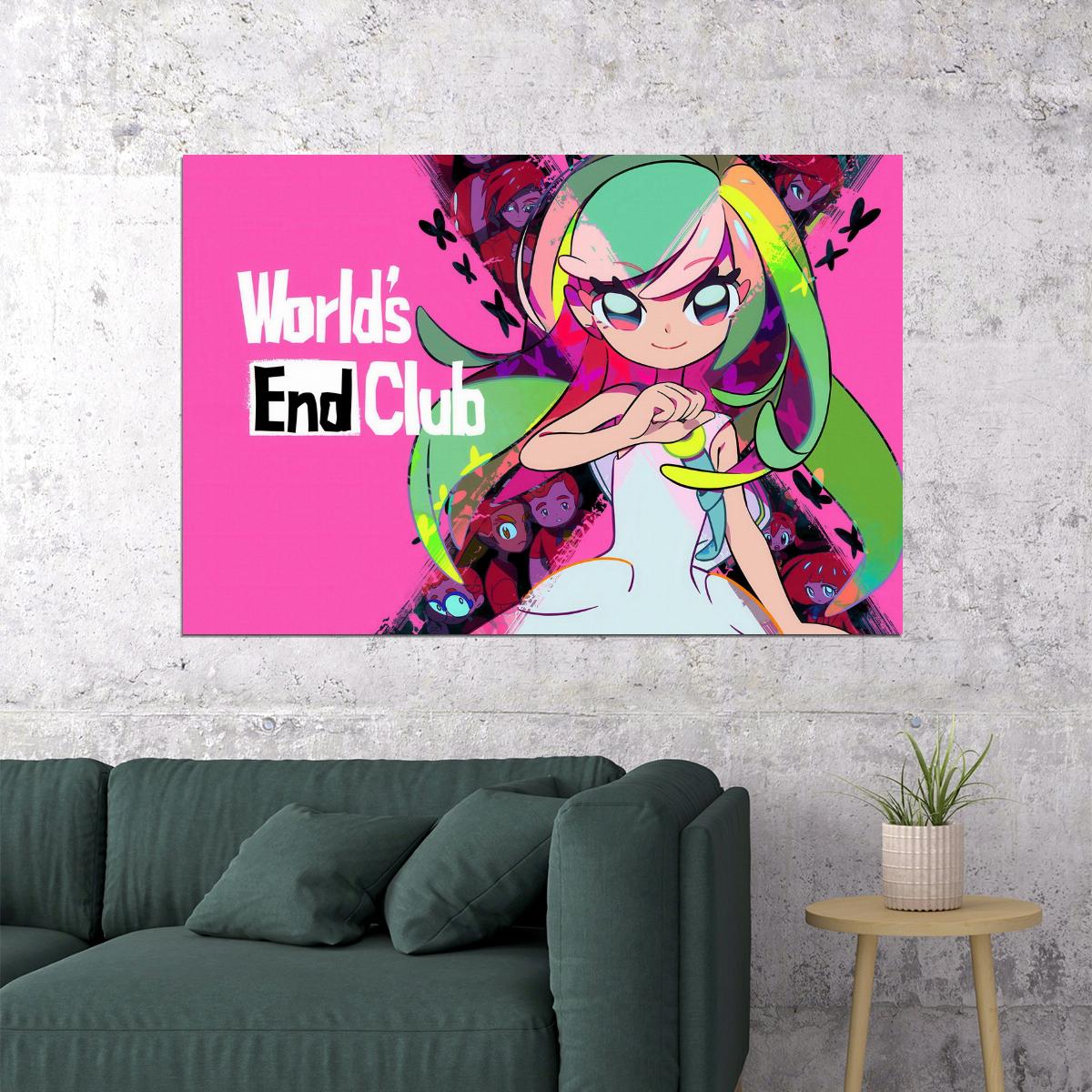 World’s End Club Poster Main Character Print Japanese Game Art Gamer Wall Decor - xonomax
