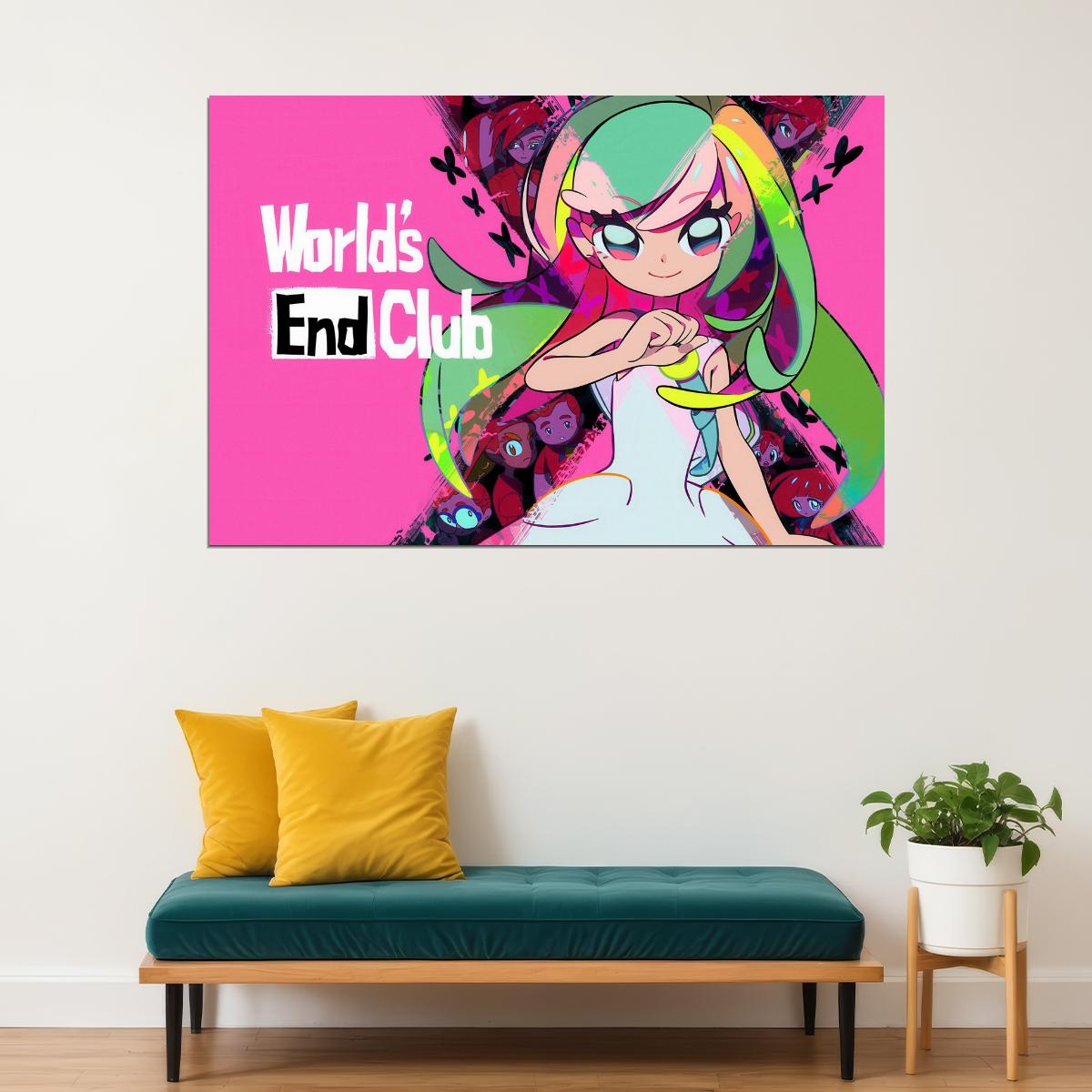 World’s End Club Poster Main Character Print Japanese Game Art Gamer Wall Decor - xonomax