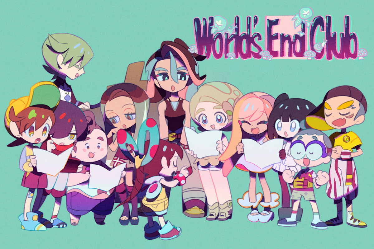 World’s End Club Anime Poster Japanese Manga Wall Art Cute Japanese Video Game Room Decor - xonomax