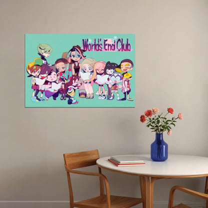 World’s End Club Anime Poster Japanese Manga Wall Art Cute Japanese Video Game Room Decor - xonomax