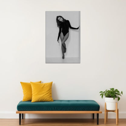 Aubrey Plaza Sexy Celebrity Posters for Room Aesthetic Famous Actress Black and White Photo Print Wall Art - xonomax