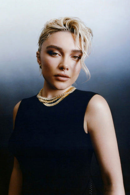 Florence Pugh Celebrity Posters for Room Aesthetic Famous Actress Photo Print Wall Art - xonomax