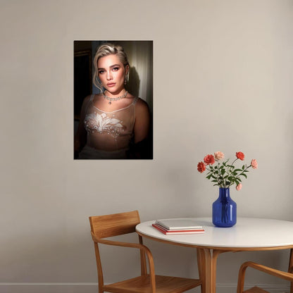 Florence Pugh Sexy Celebrity Posters for Room Aesthetic Famous Actress Photo Print Wall Art - xonomax